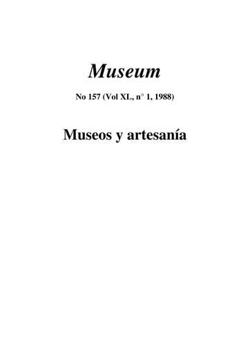 Museos y artesanía